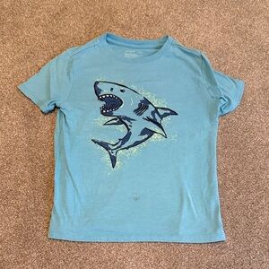 Cat & Jack Teal Shark Graphic Kids T-Shirt